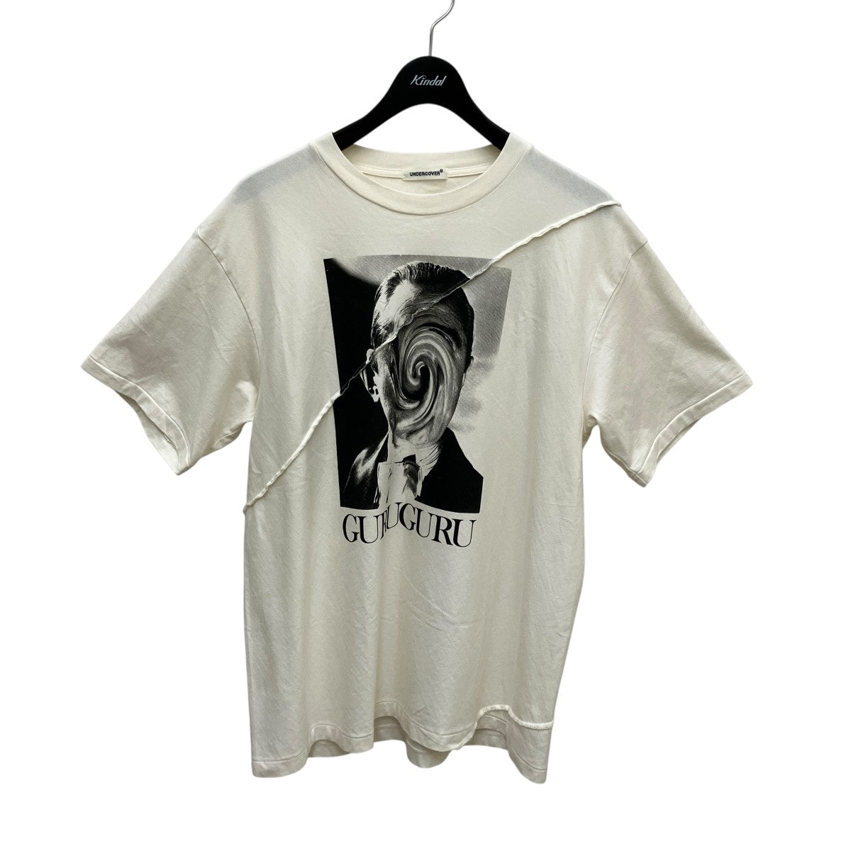 24AWMEN’S PRE-COLLECTION スパイラル切替TEE GURUGURUプリントTシャツUP2D4809-1
