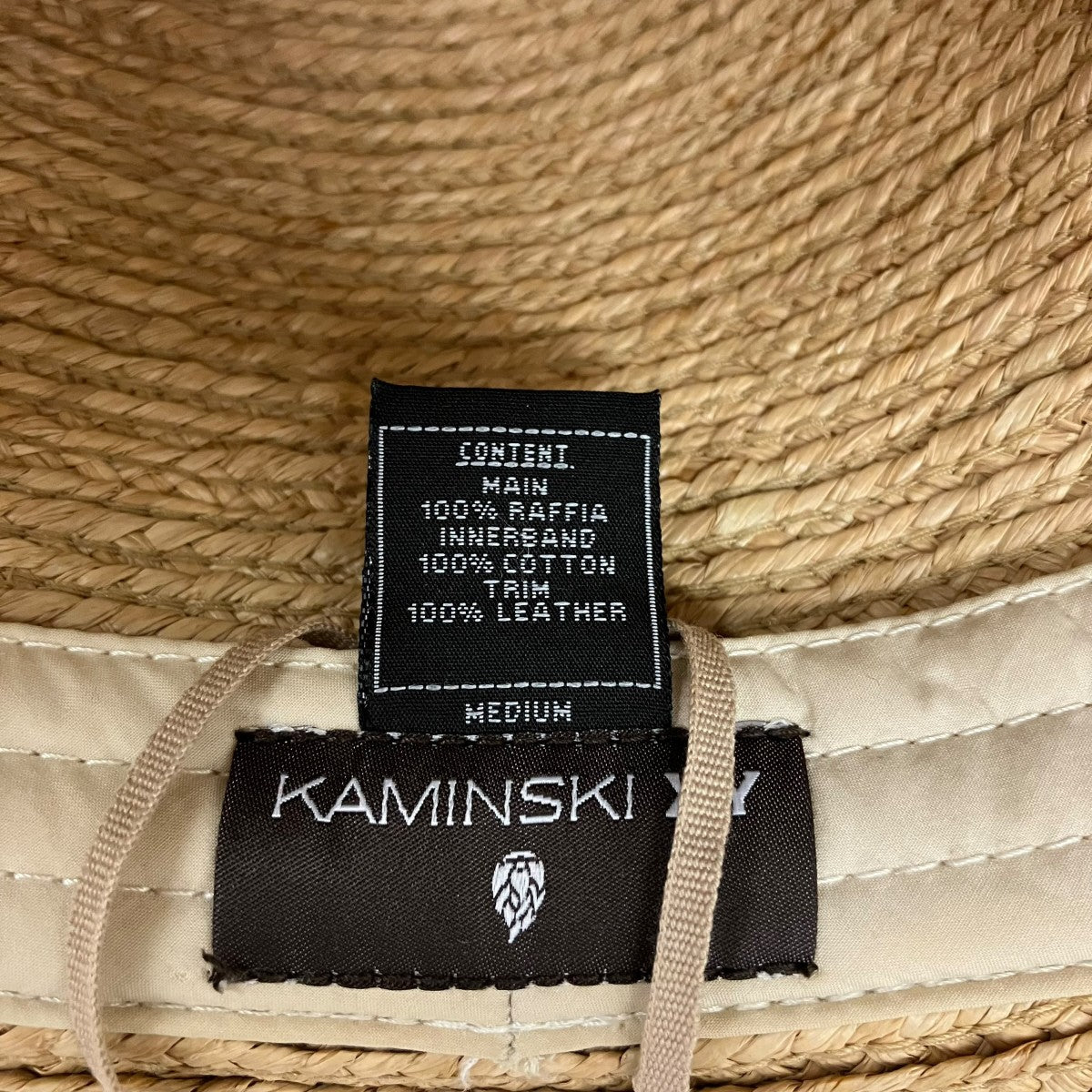 KAMINSKI XY ラフィアハット 古着・中古-5枚目のアイテム画像