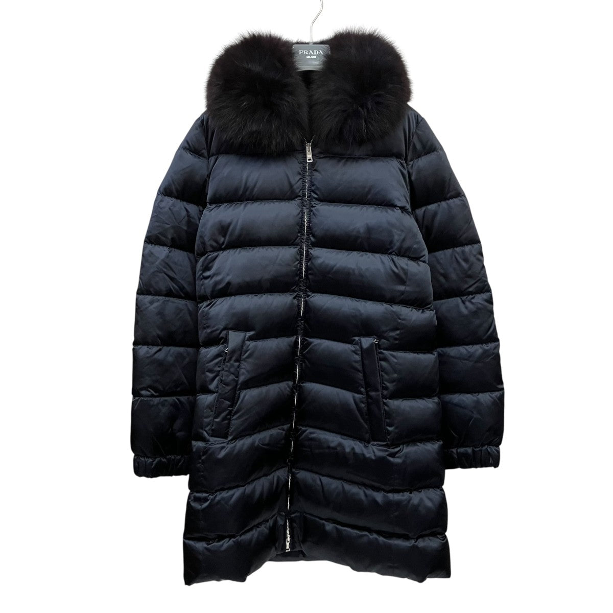 PRADA ブルーフォックスファーダウンコート28G062 R152 古着・中古-1枚目のアイテム画像