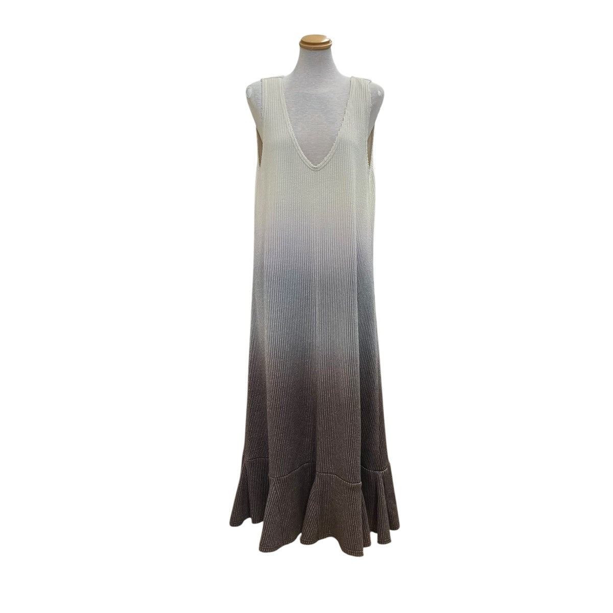 muller of yoshiokubo グラデーションニットワンピースMLF22605 HORIZON DRESS 古着・中古-1枚目のアイテム画像