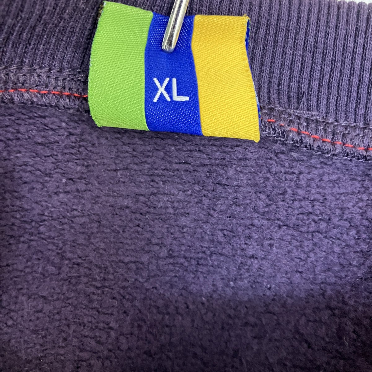 クルーネックスウェット　フロント裾ロゴ刺繍