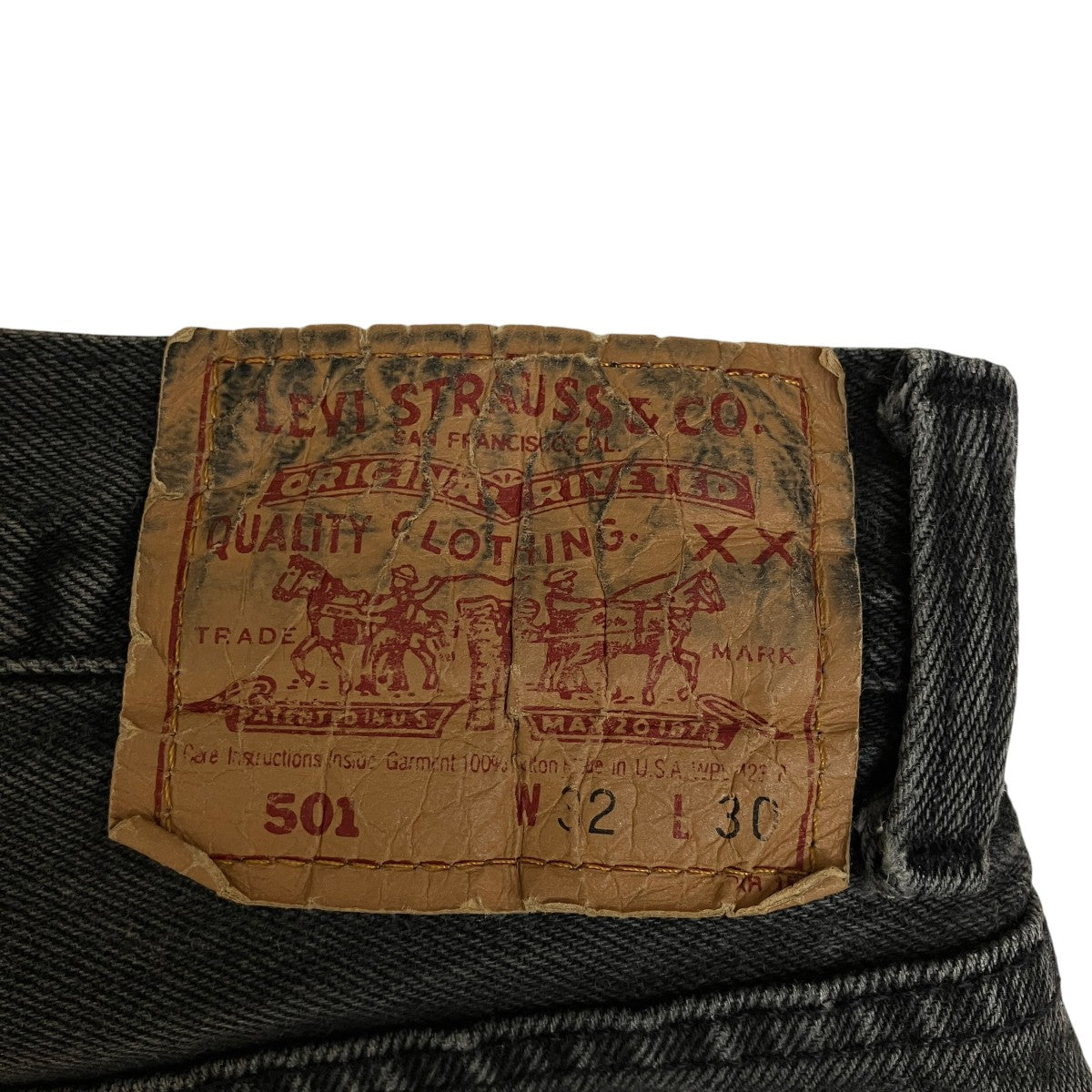 LEVI'S(リーバイス) 501 後染め ボタン裏653 USA製デニムパンツ