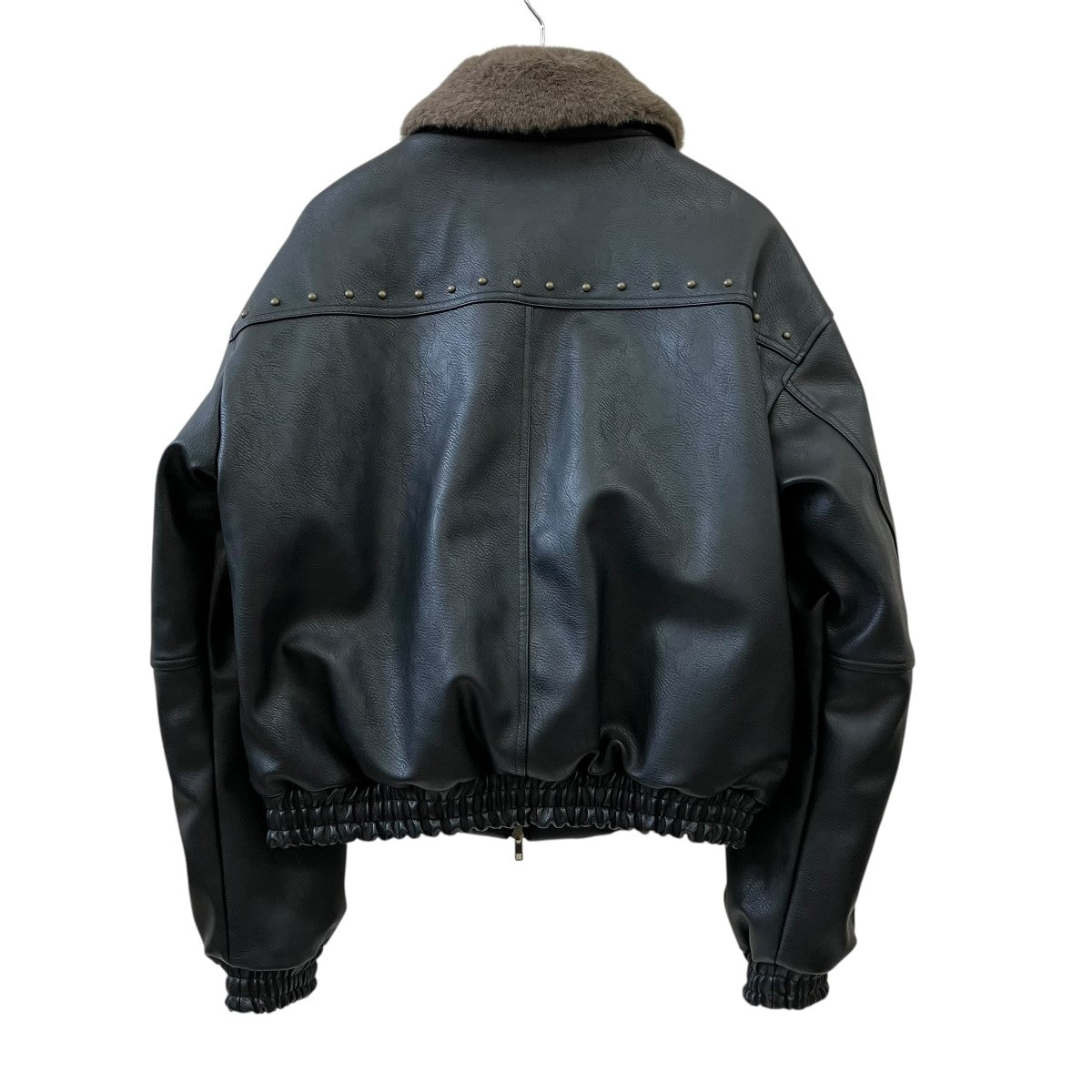 Synthetic Leather Fur Collar BlousonフェイクレザーブルゾンNN2161