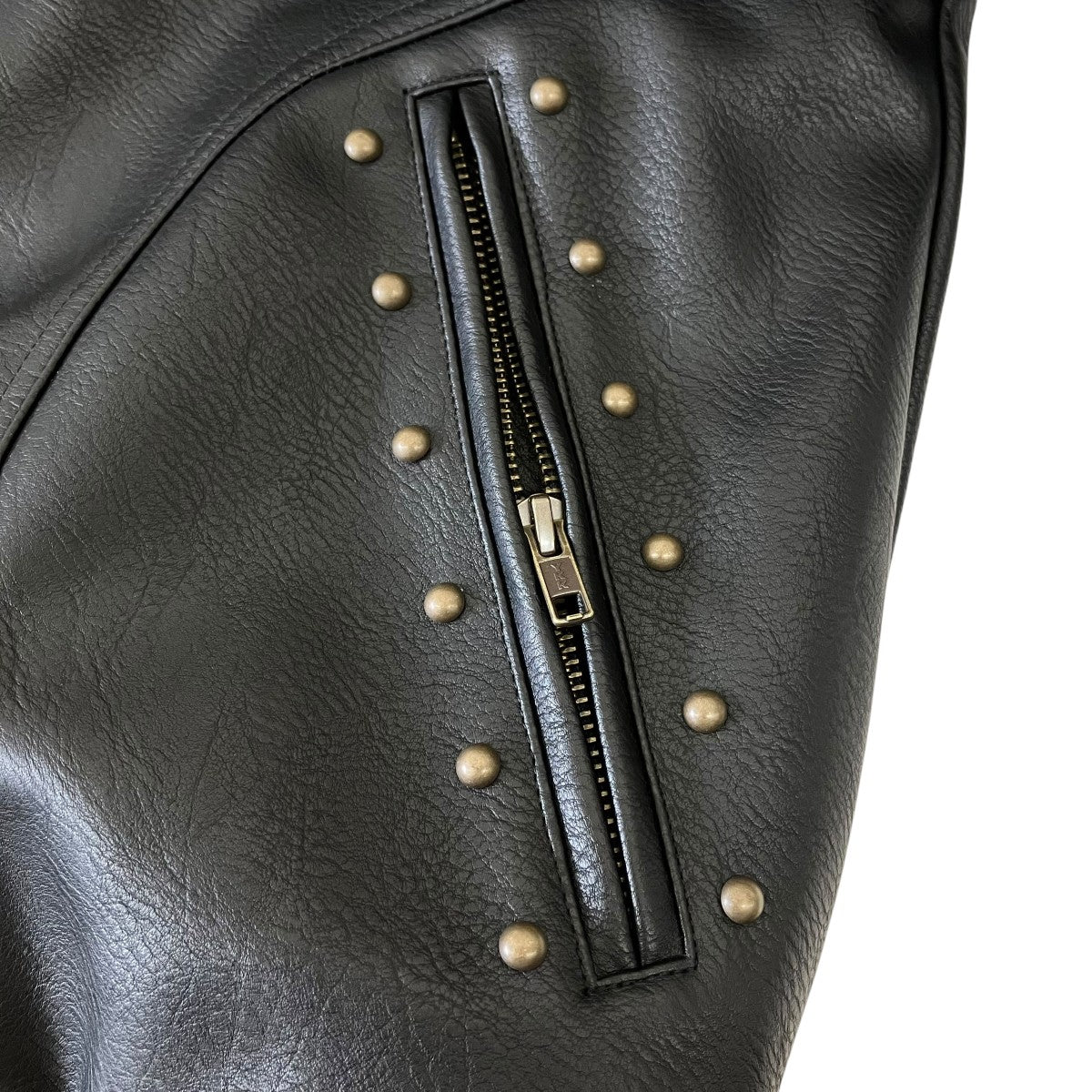 Synthetic Leather Fur Collar BlousonフェイクレザーブルゾンNN2161