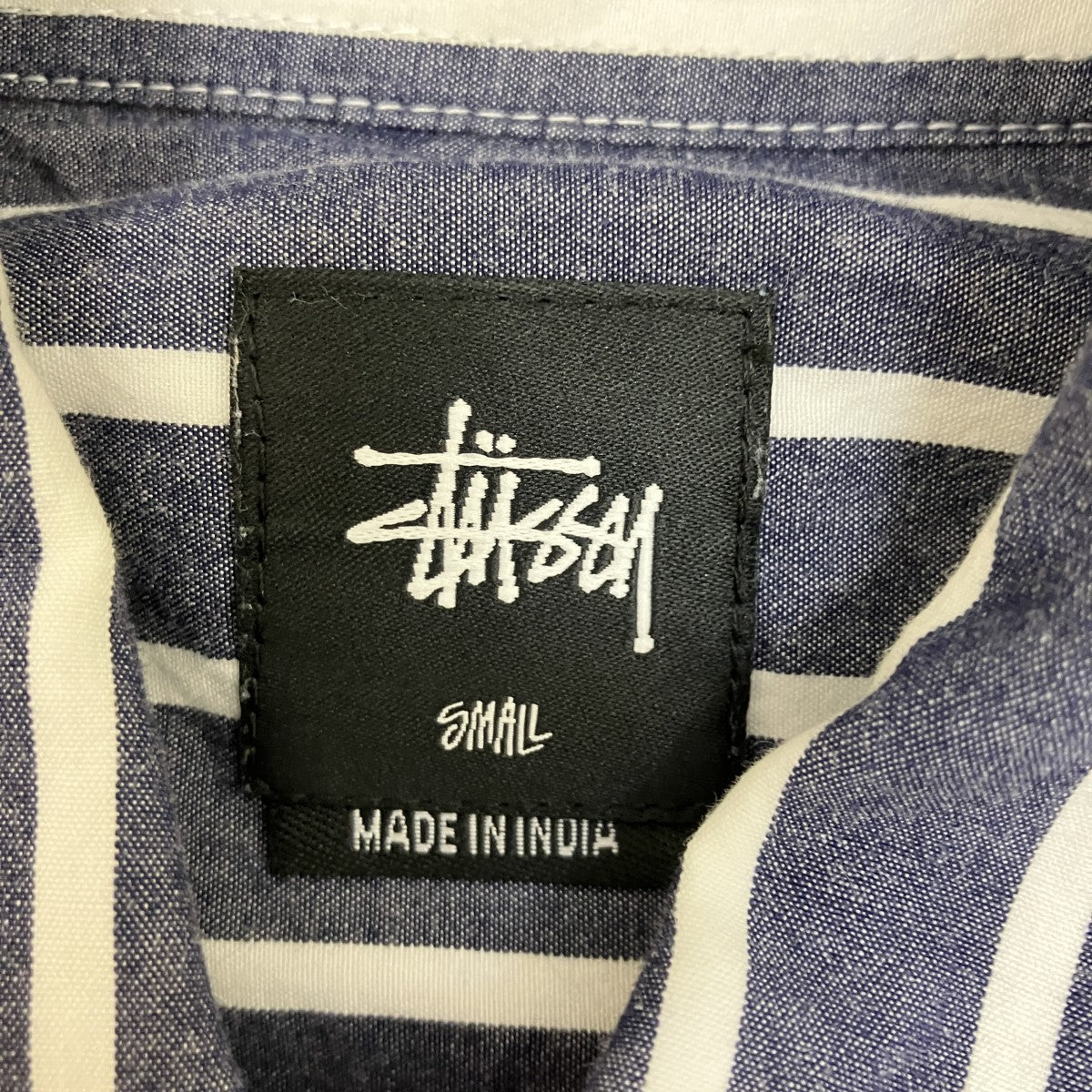 ストライプ半袖シャツ