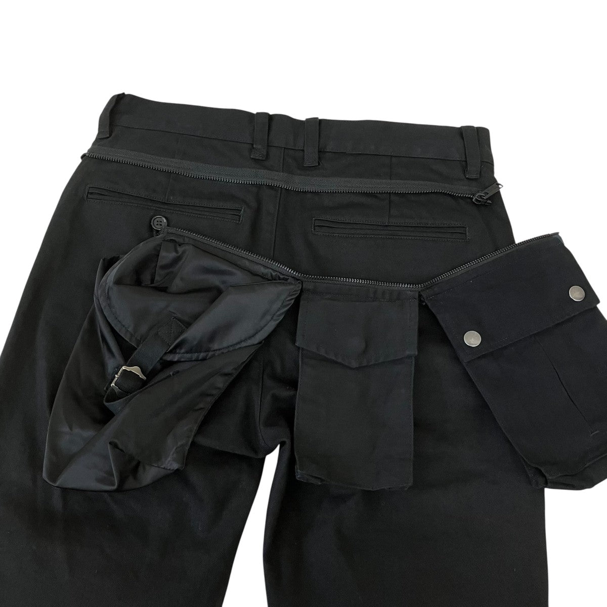 22AW20CTカツラギ3連ARMYPK付ストレッチパンツスリムパンツUI2B4503
