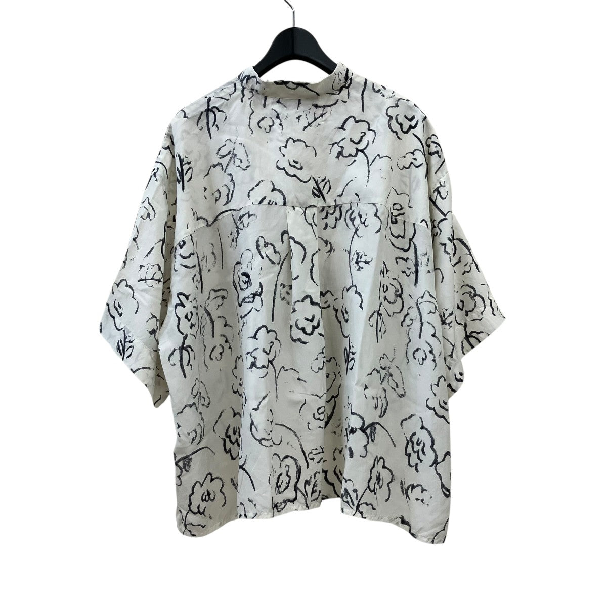 花柄半袖シャツ