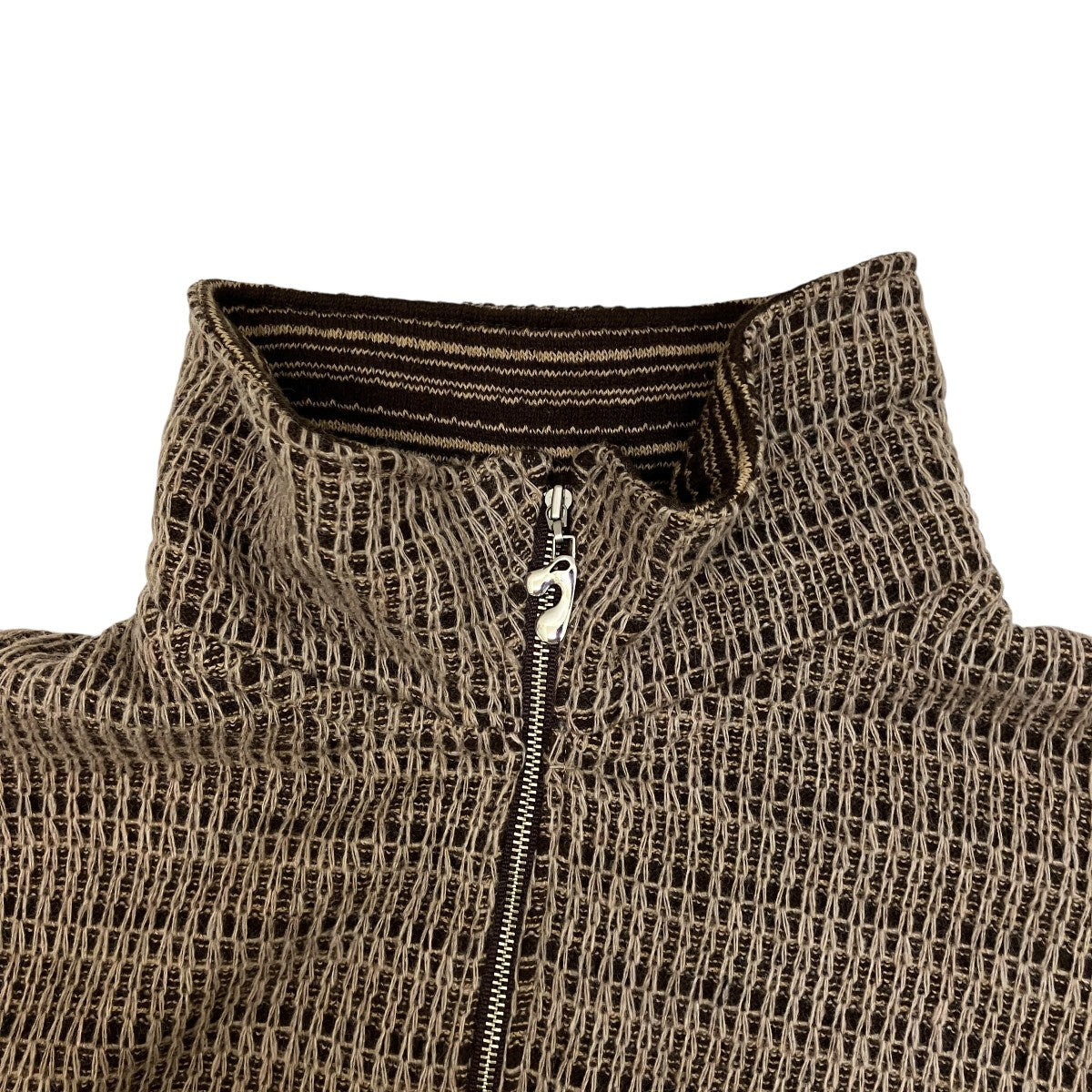 CHAIN STITCH KNIT ZIP CARDIGANジップアップカーディガンJie-24W-SH03