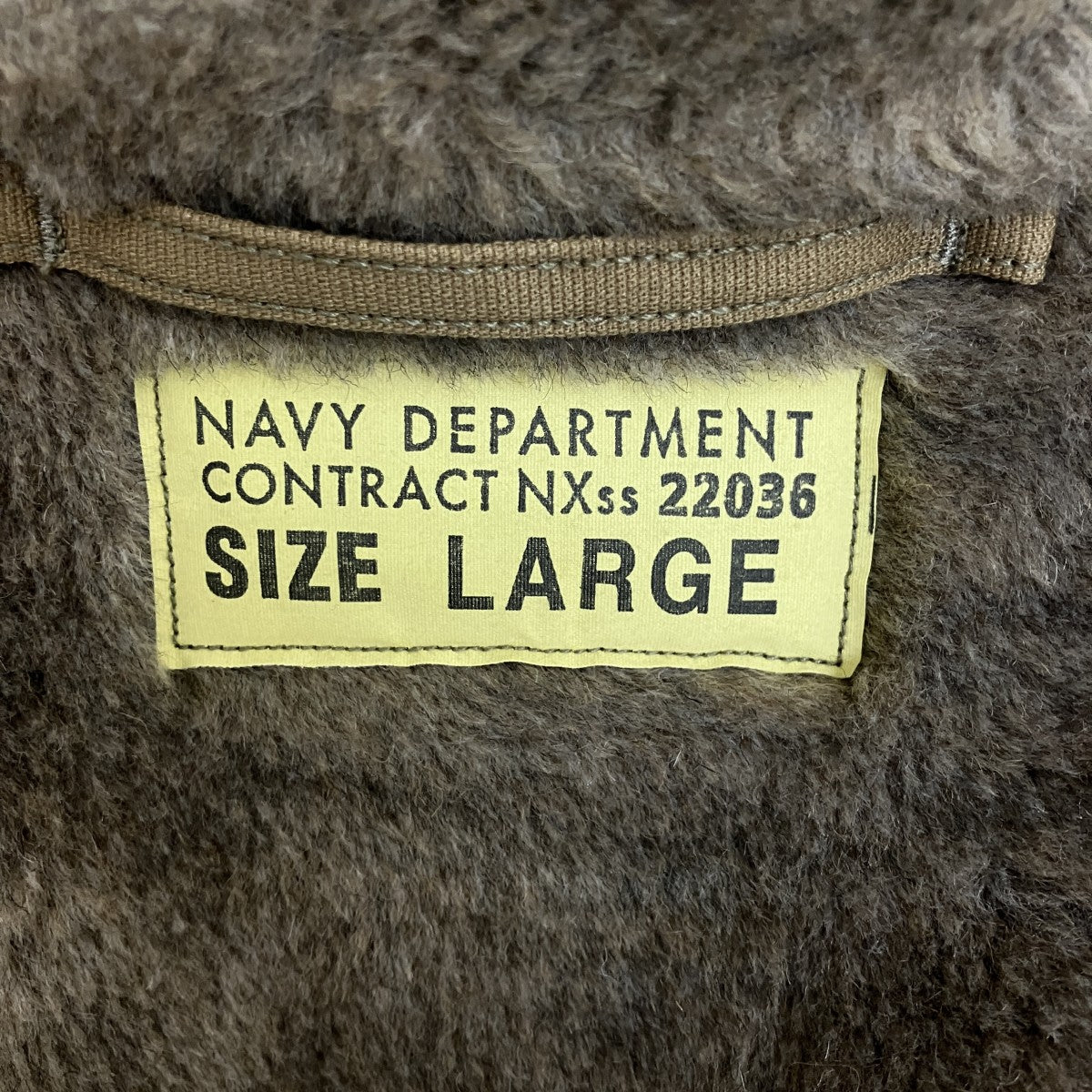 TYPE N-1 KHAKI Navy DepartmentデッキジャケットBR12031