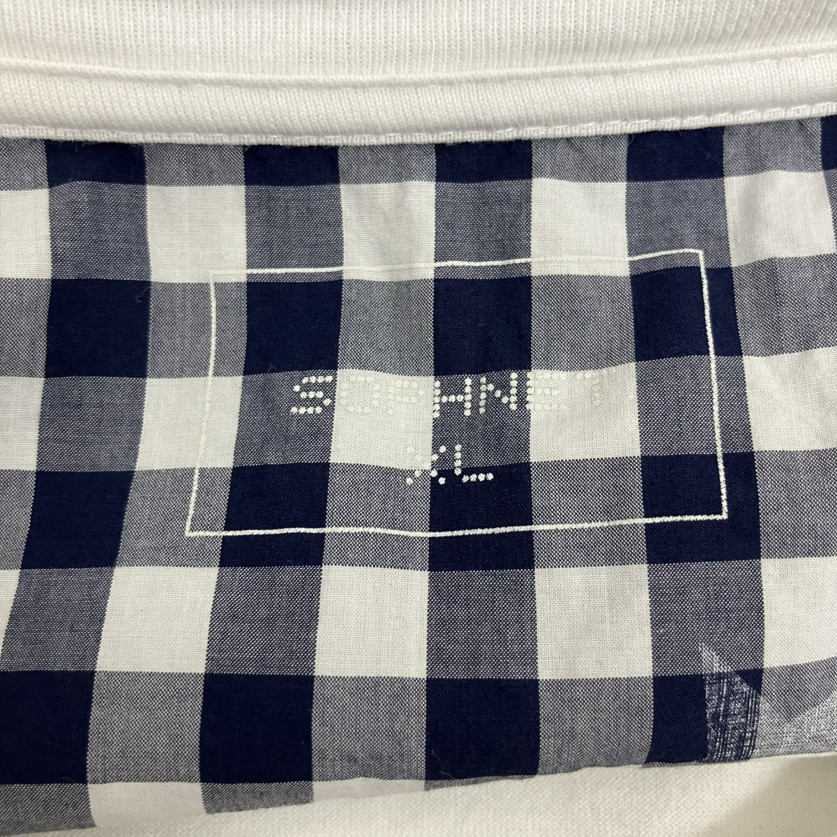切替チェック半袖TシャツSOPH-170103