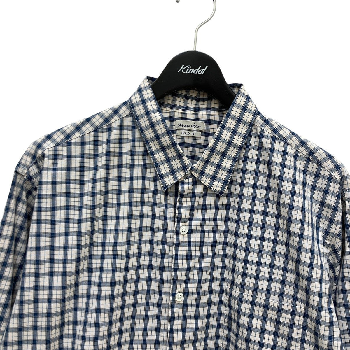 MINI CHECK REGULAR COLLAR BOX SHIRT-BOLDチェック長袖シャツ8111-149-0815