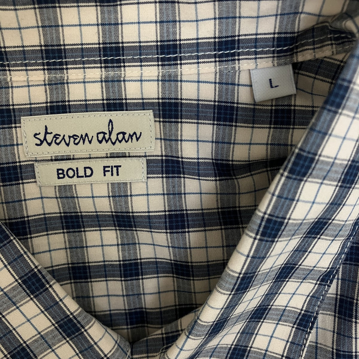 MINI CHECK REGULAR COLLAR BOX SHIRT-BOLDチェック長袖シャツ8111-149-0815