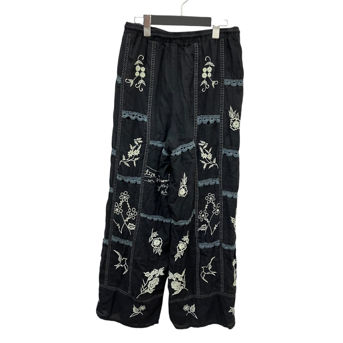 Embroidery Patchwork Trouserフラワー刺繍パンツ