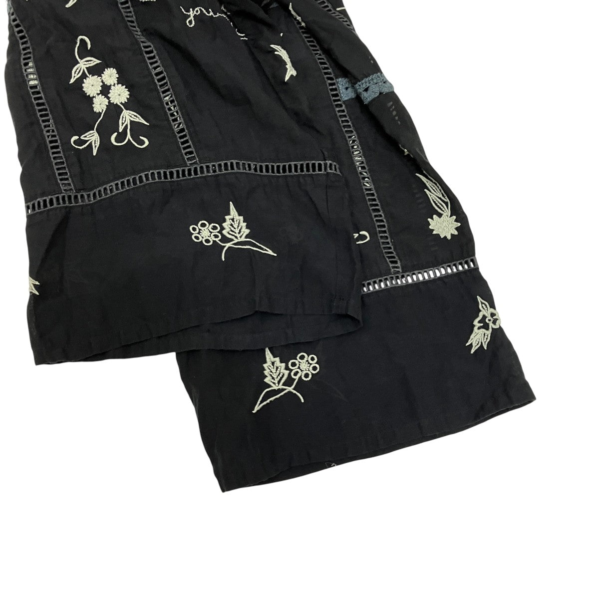 Embroidery Patchwork Trouserフラワー刺繍パンツ