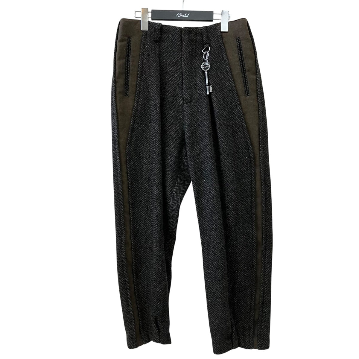 22AWチャーム付ヘリンボーンツイードワイドパンツKool 22KO-AW14