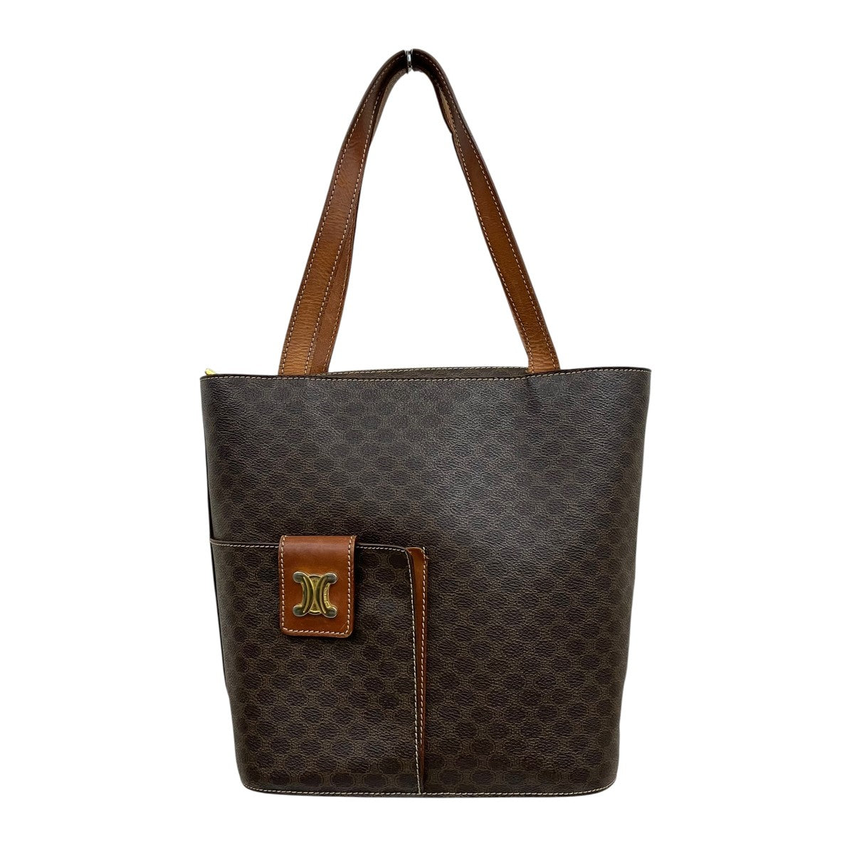 OLD CELINE マカダム柄ハンドバッグ