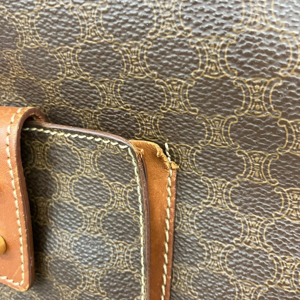 OLD CELINE マカダム柄ハンドバッグ