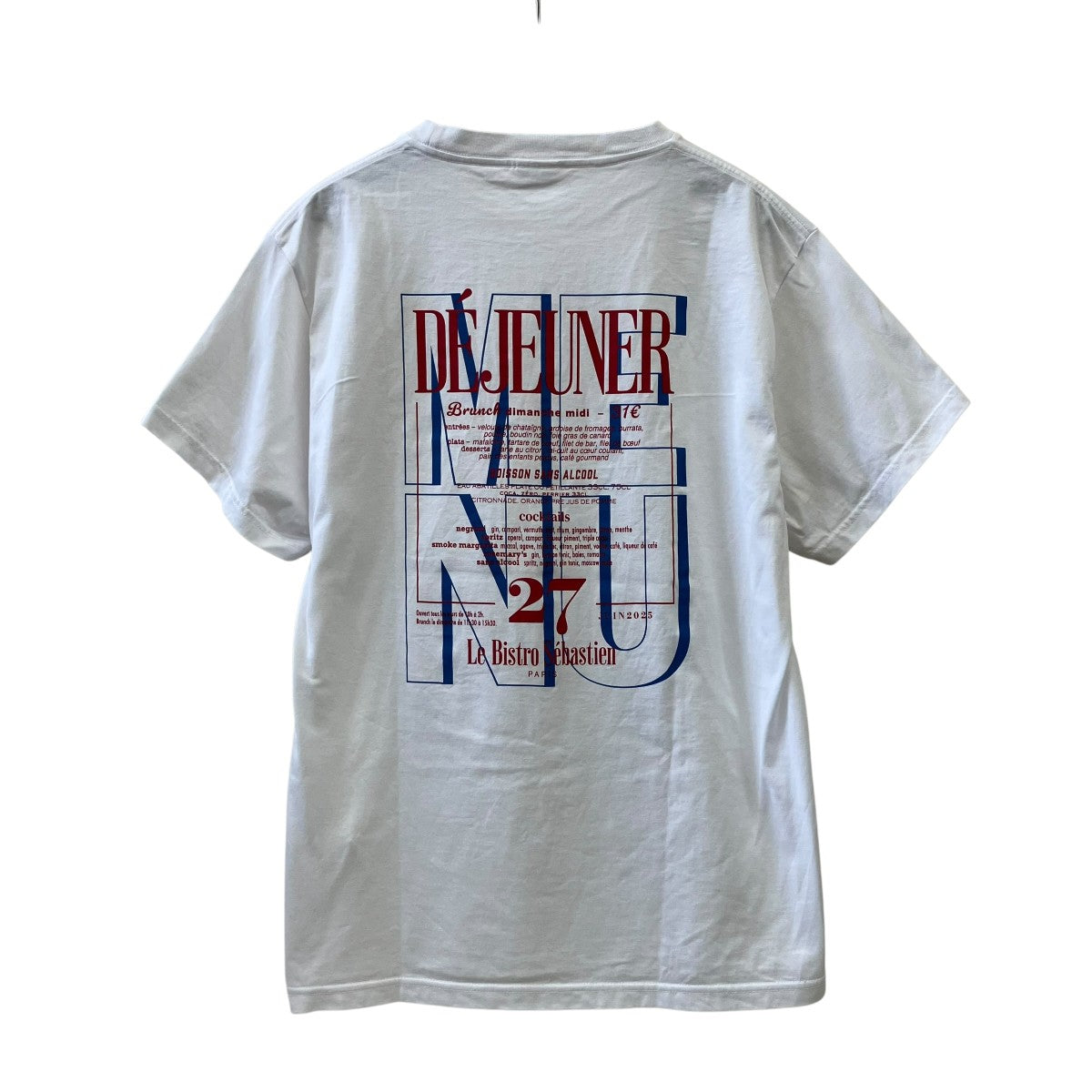 25SSBISTRO MENU TEE半袖Tシャツ25SMSCU14