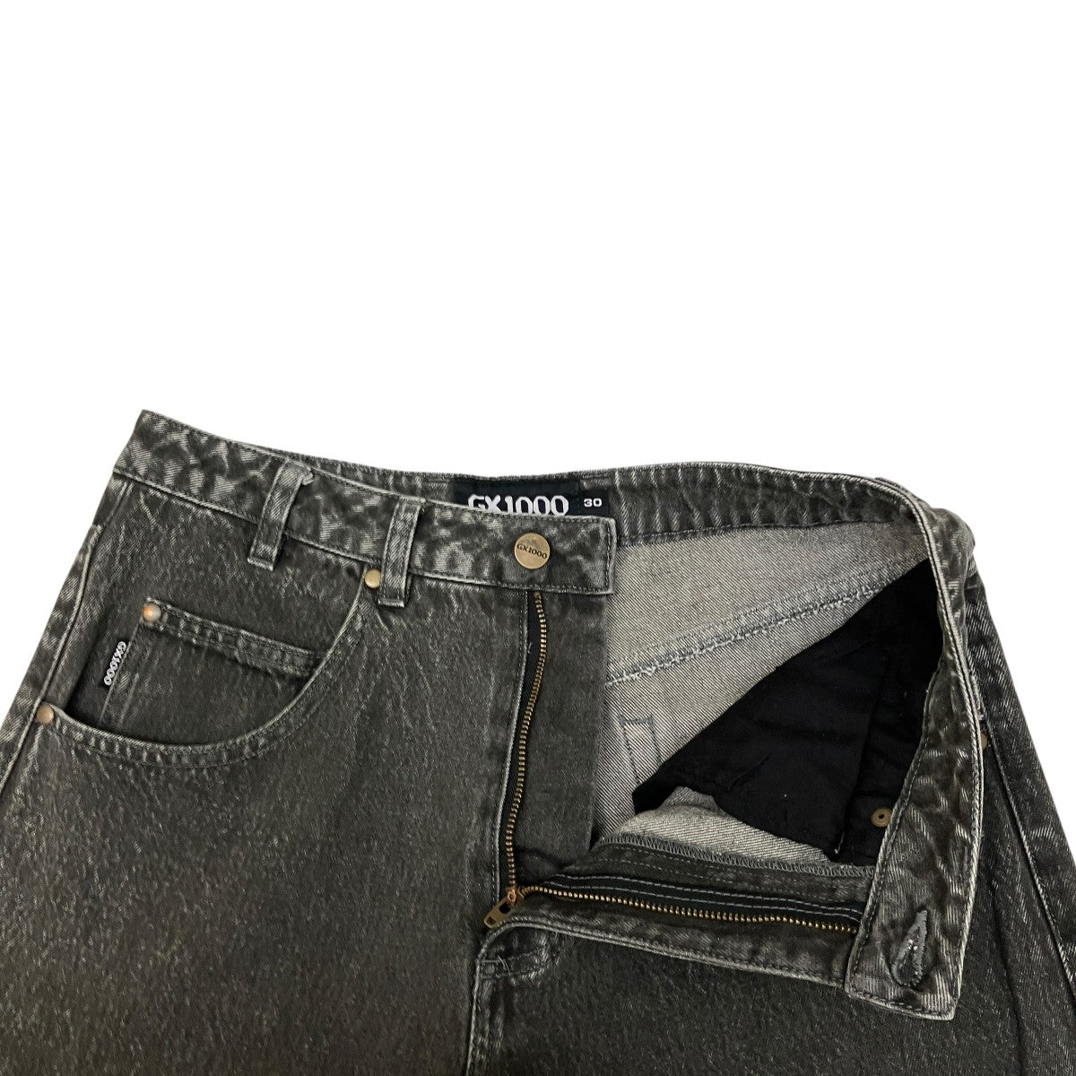 GX1000(ジーエックスワンサウザンド) デニムパンツ ブラック サイズ 30