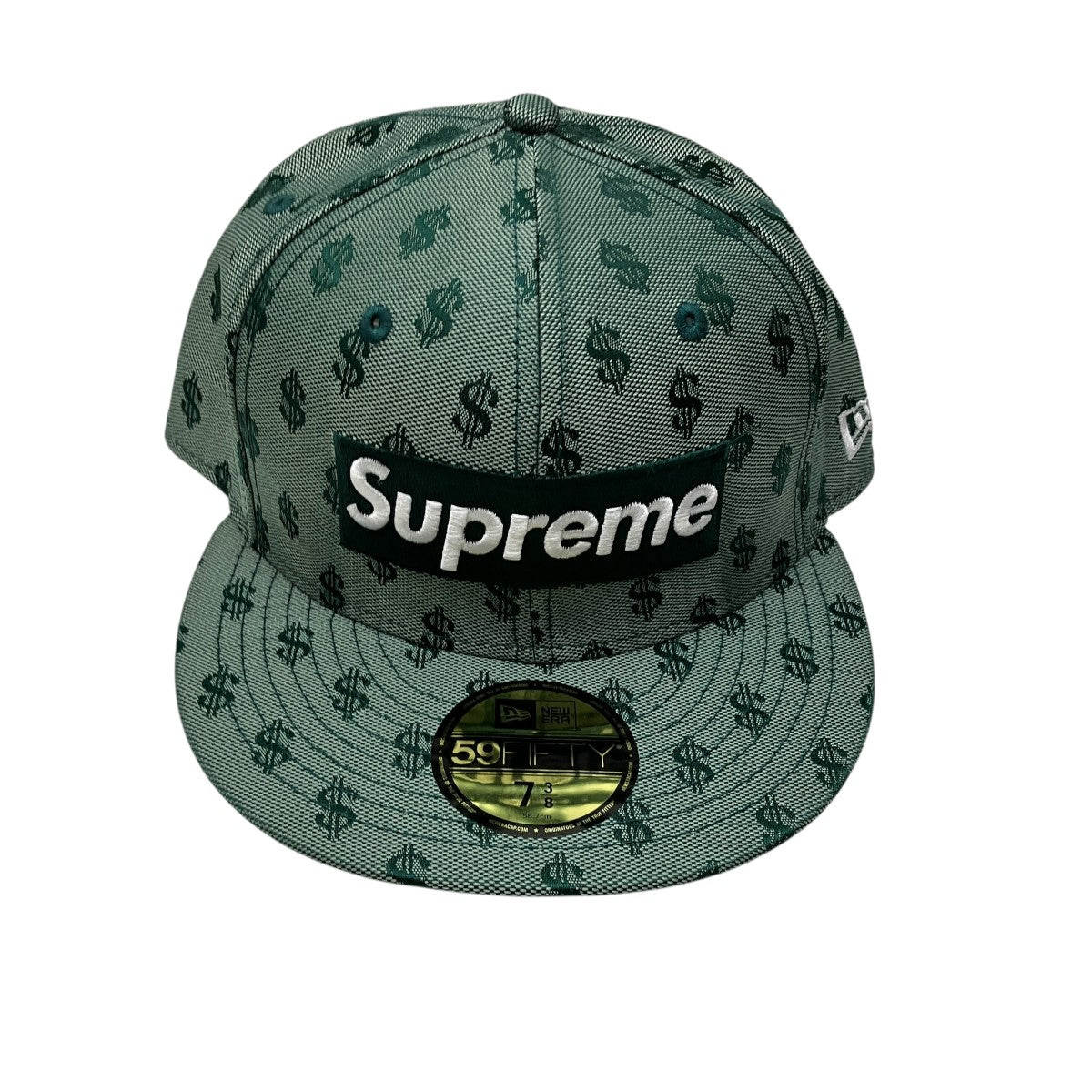 Monogram Box Logo New Era  Green総柄キャップ