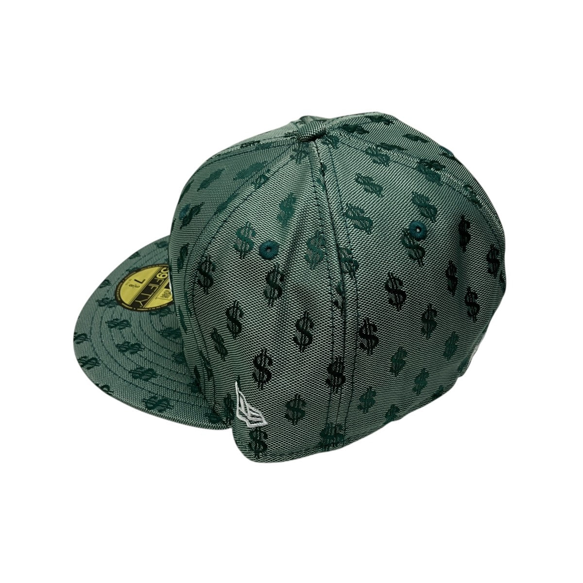 Monogram Box Logo New Era  Green総柄キャップ