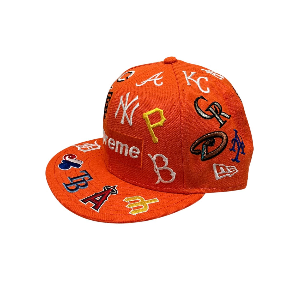 MLB New Era  Orange総柄キャップ