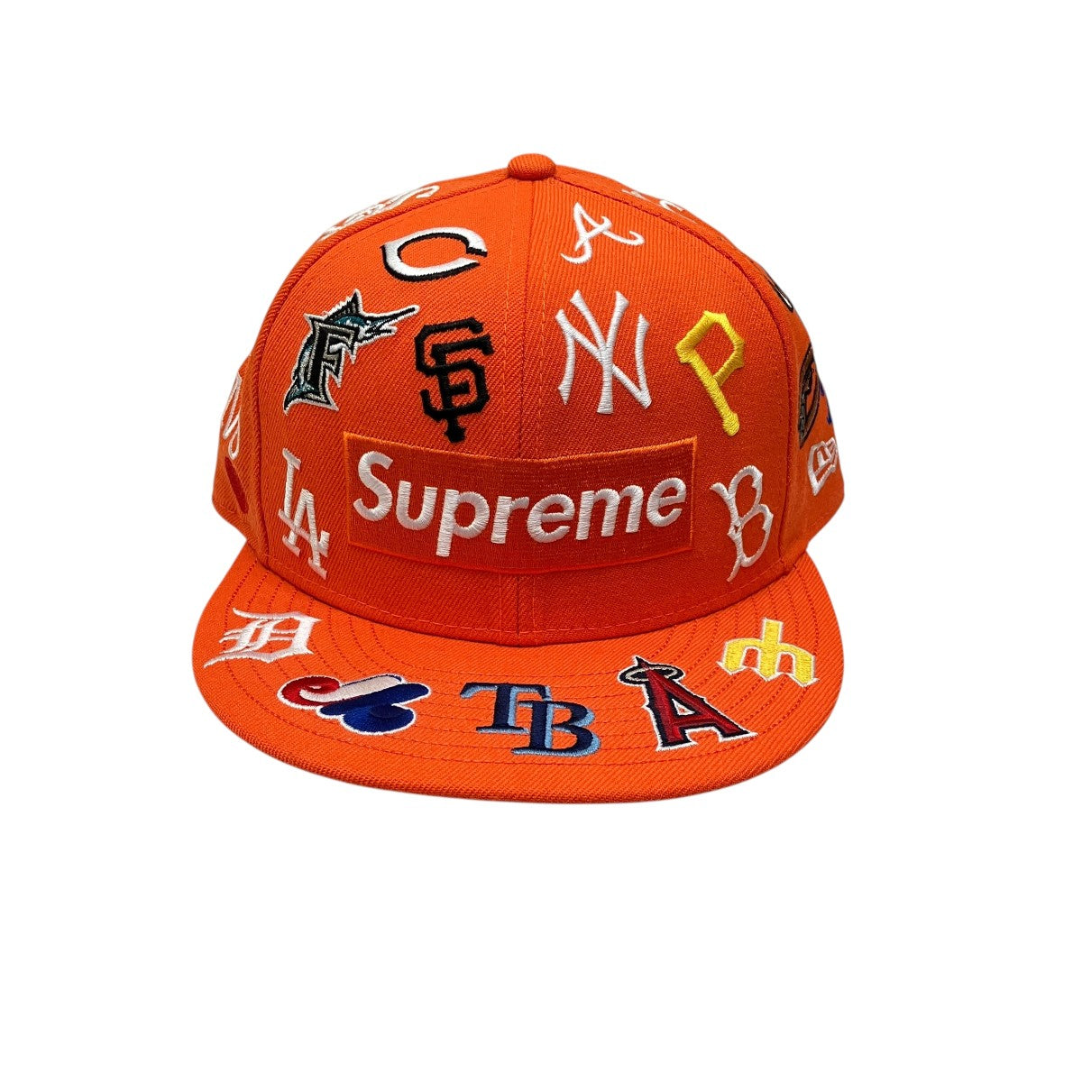 MLB New Era  Orange総柄キャップ