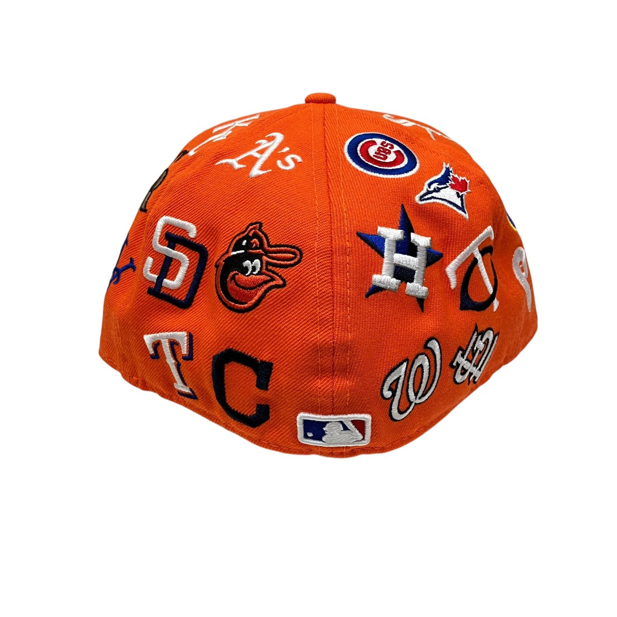 MLB New Era  Orange総柄キャップ