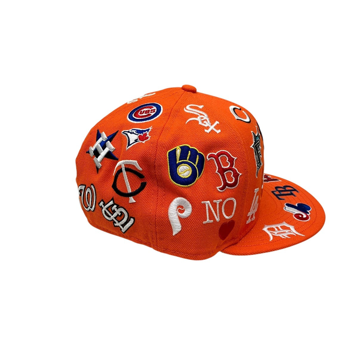 【希少】Supreme New Era ドル柄 キャップ 7 3/8 Supreme×New Era×MLB MLB New Era Orange総柄キャップ オレンジ サイズ