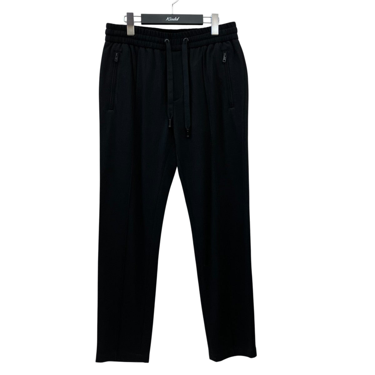 DOLCE&GABBANA ベロア トラックパンツ 48 黒 イタリア製 DOLCE ＆ GABBANA(ドルチェアンドガッバーナ) トラックパンツ ブラック