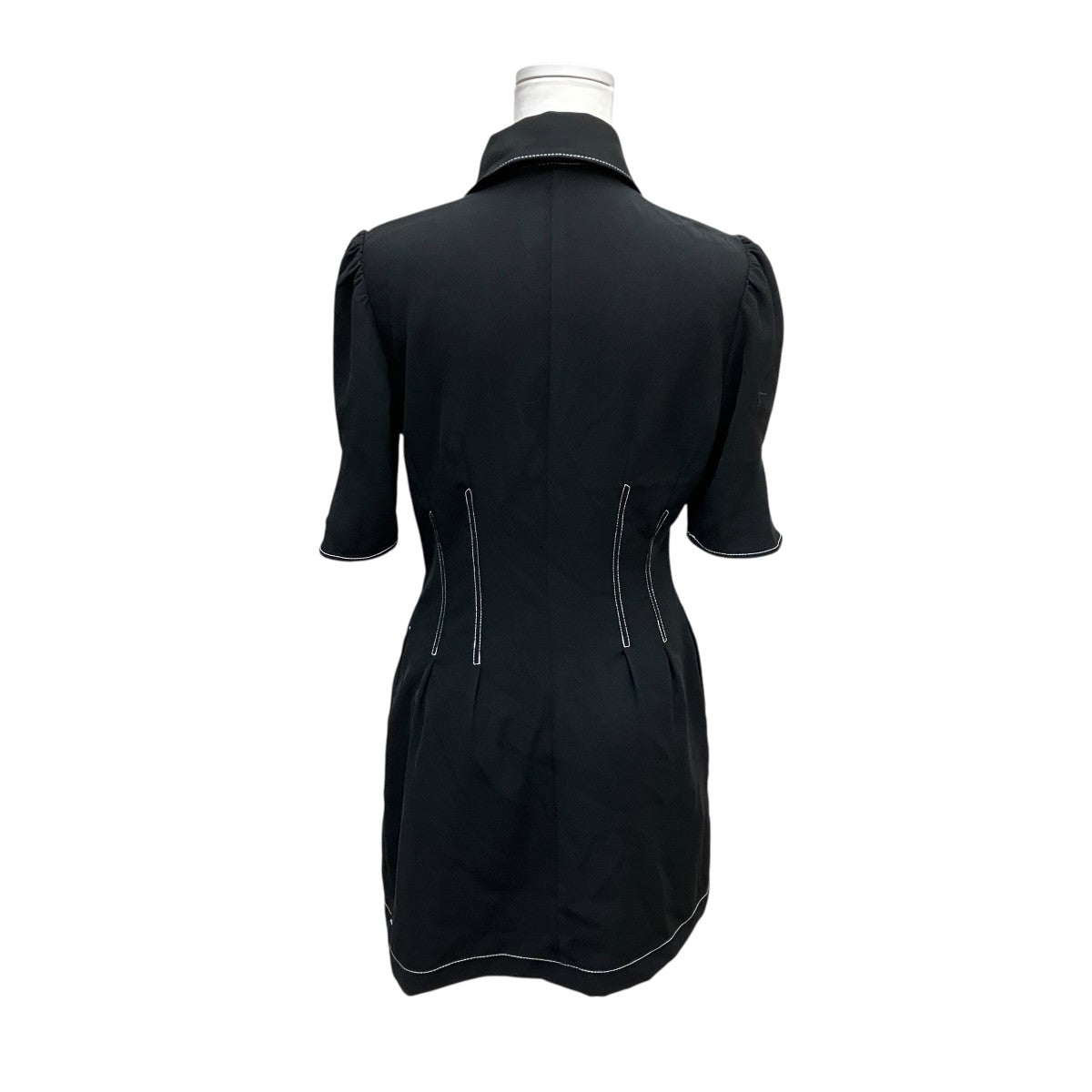 FRONT ZIP TUCK ショートワンピース半袖ワンピース030HSR33-0301