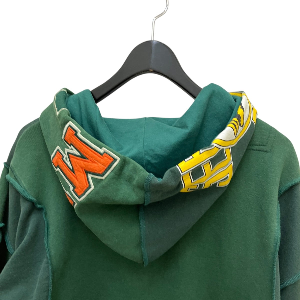 REMAKE PANELED HOODIEジップパーカー
