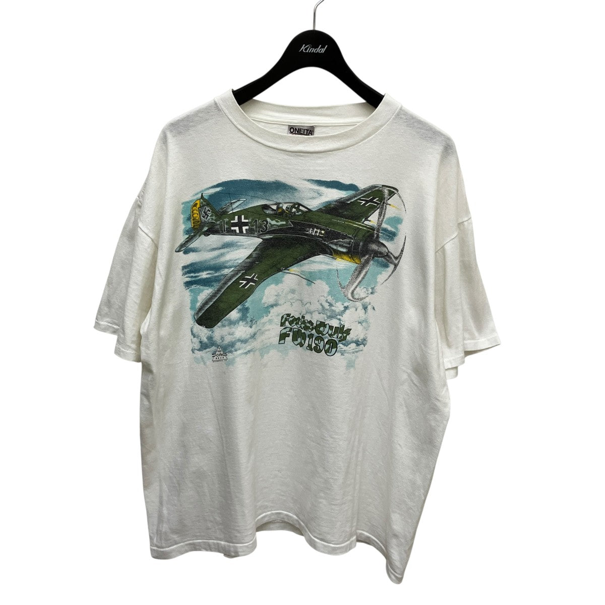 90’sVintage  フォッケウルフ FW190プリントTシャツ