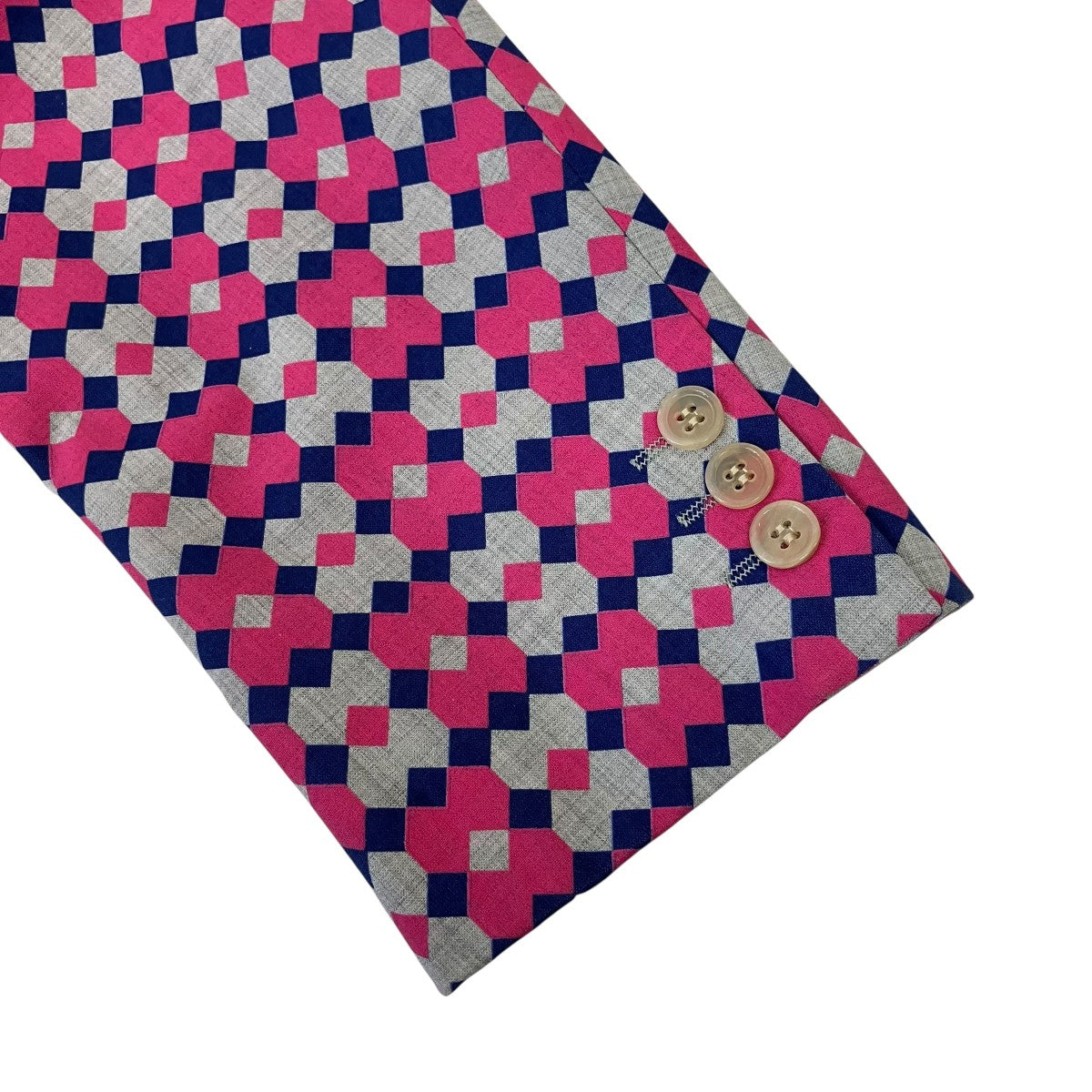 COMME des GARCONS HOMME PLUS AD2025 幾何学模様 参考上代\137，500テーラードジャケットPQ-J051 古着・中古-5枚目のアイテム画像