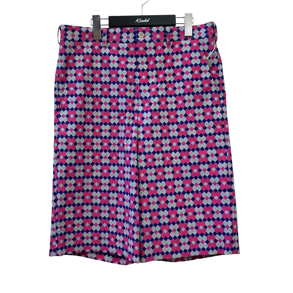 COMME des GARCONS HOMME PLUS AD2025 幾何学模様 参考上代\53，900総柄ショートパンツPQ-P057 古着・中古-1枚目のアイテム画像