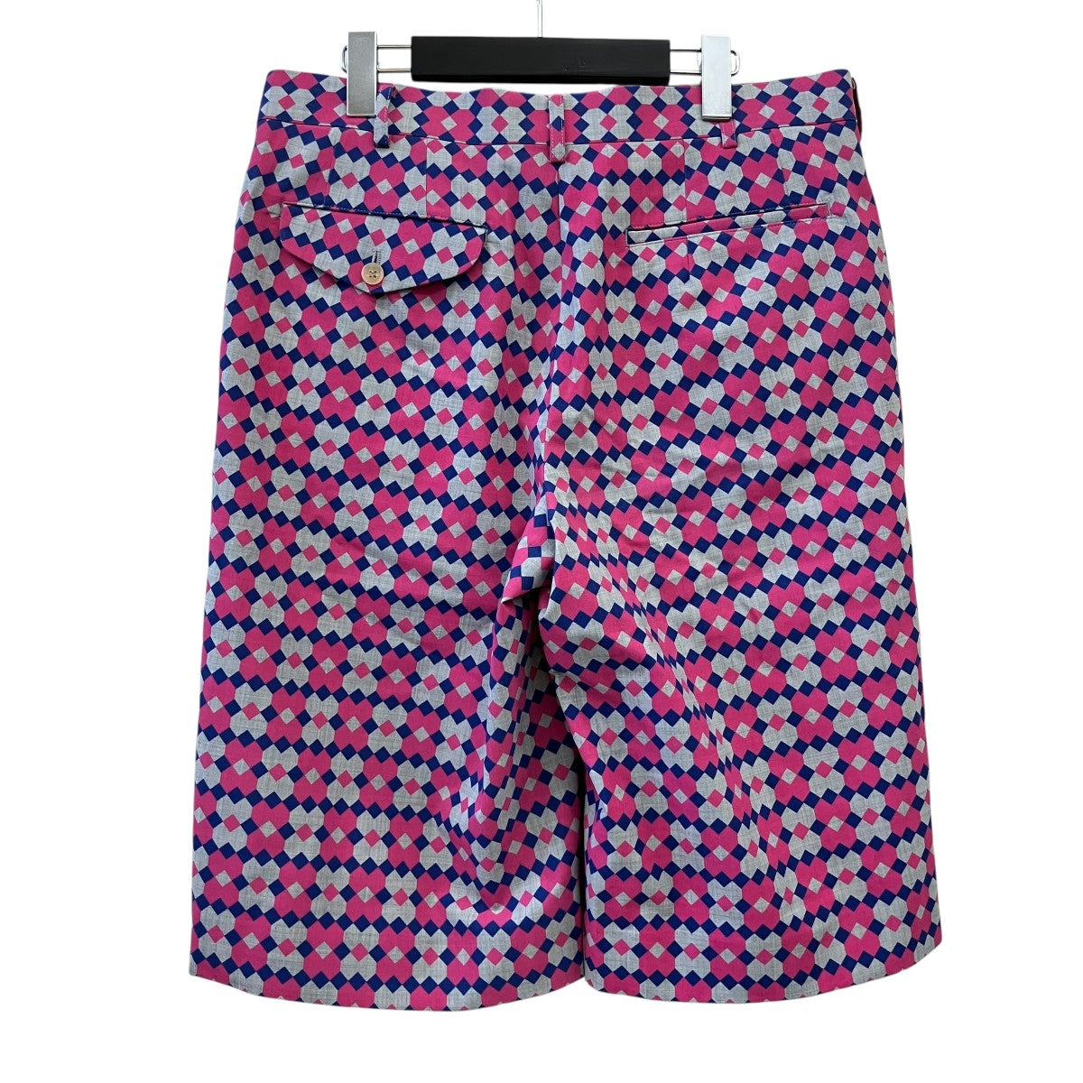COMME des GARCONS HOMME PLUS AD2025 幾何学模様 参考上代\53，900総柄ショートパンツPQ-P057 古着・中古-2枚目のアイテム画像