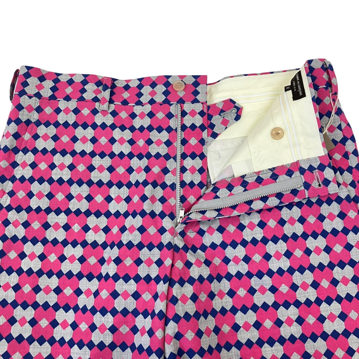 COMME des GARCONS HOMME PLUS AD2025 幾何学模様 参考上代\53，900総柄ショートパンツPQ-P057 古着・中古-3枚目のアイテム画像