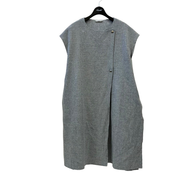 yori(ヨリ) 22AWチェックロングジレグレンチェックカットオフ