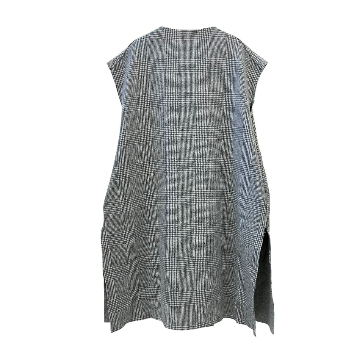 yori(ヨリ) 22AWチェックロングジレグレンチェックカットオフ