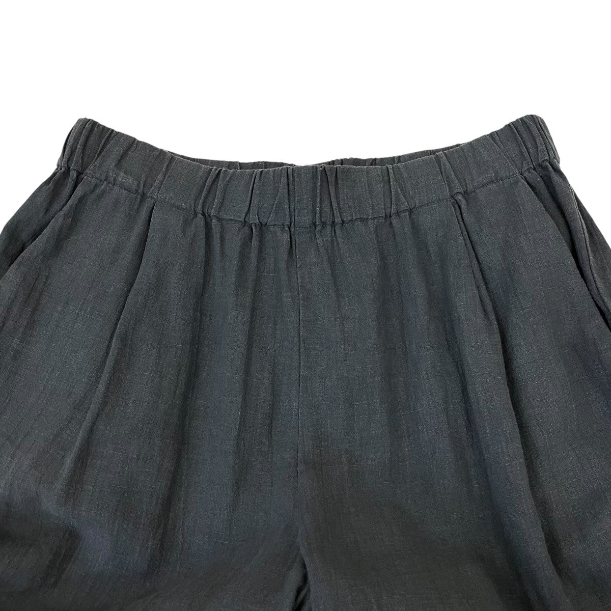 26SSwater linen wide pantsウエストゴムリネンパンツE261T108
