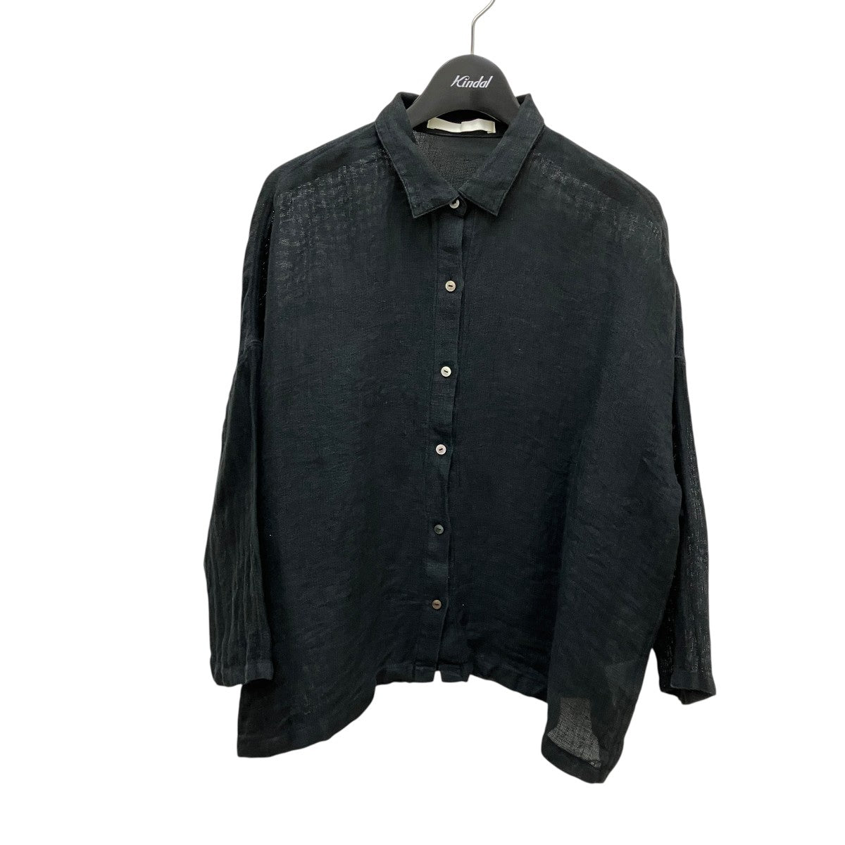 25SSLINEN SQUARE SHIRTボックスシルエットリネンシャツE251T221