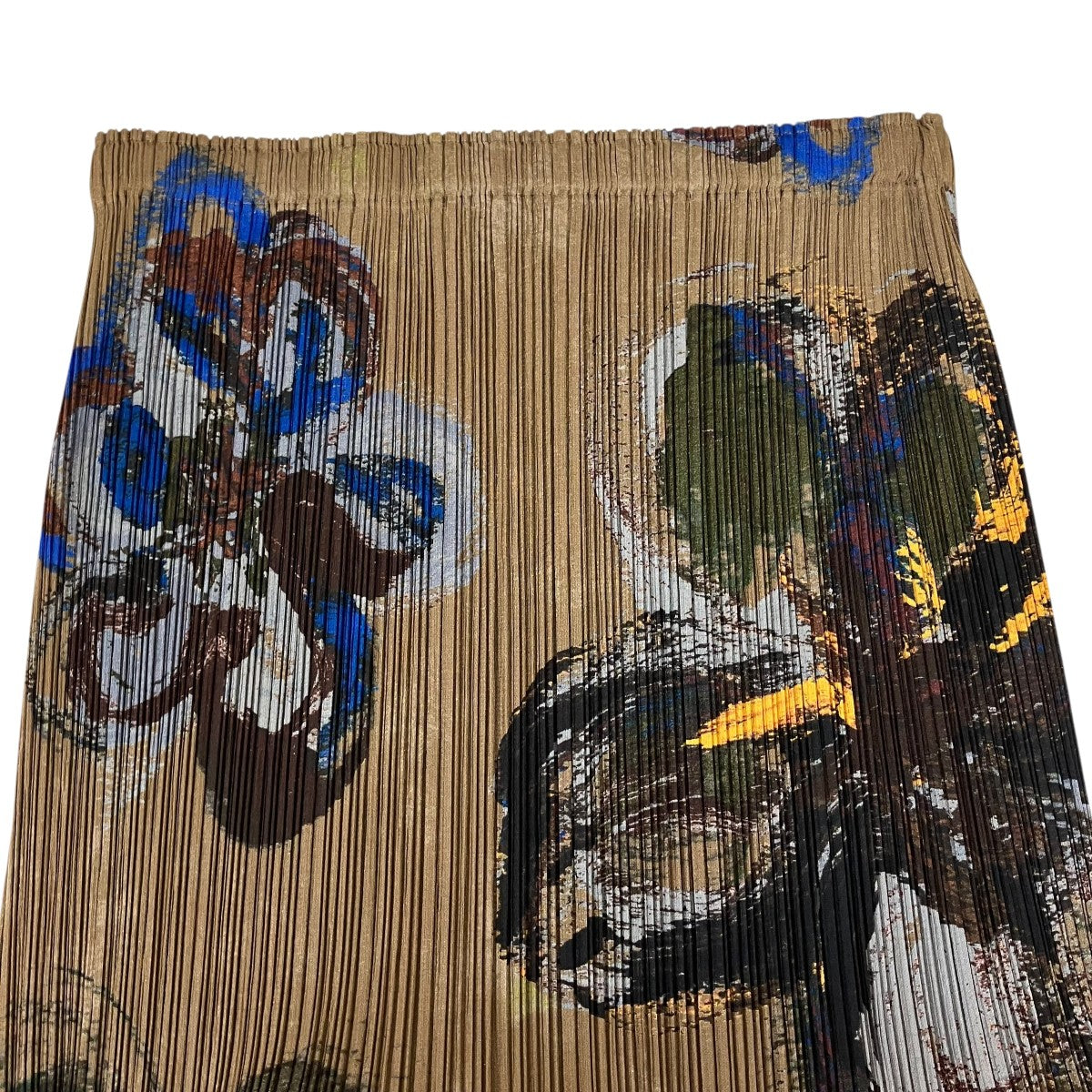 フラワープリントプリーツスカートPP61-JG754