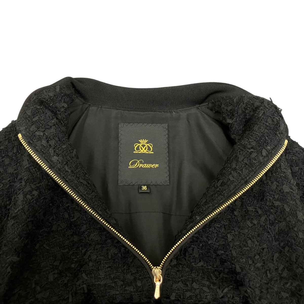 24SSRESORT1 ファンシーツイード ジップアップジャケット