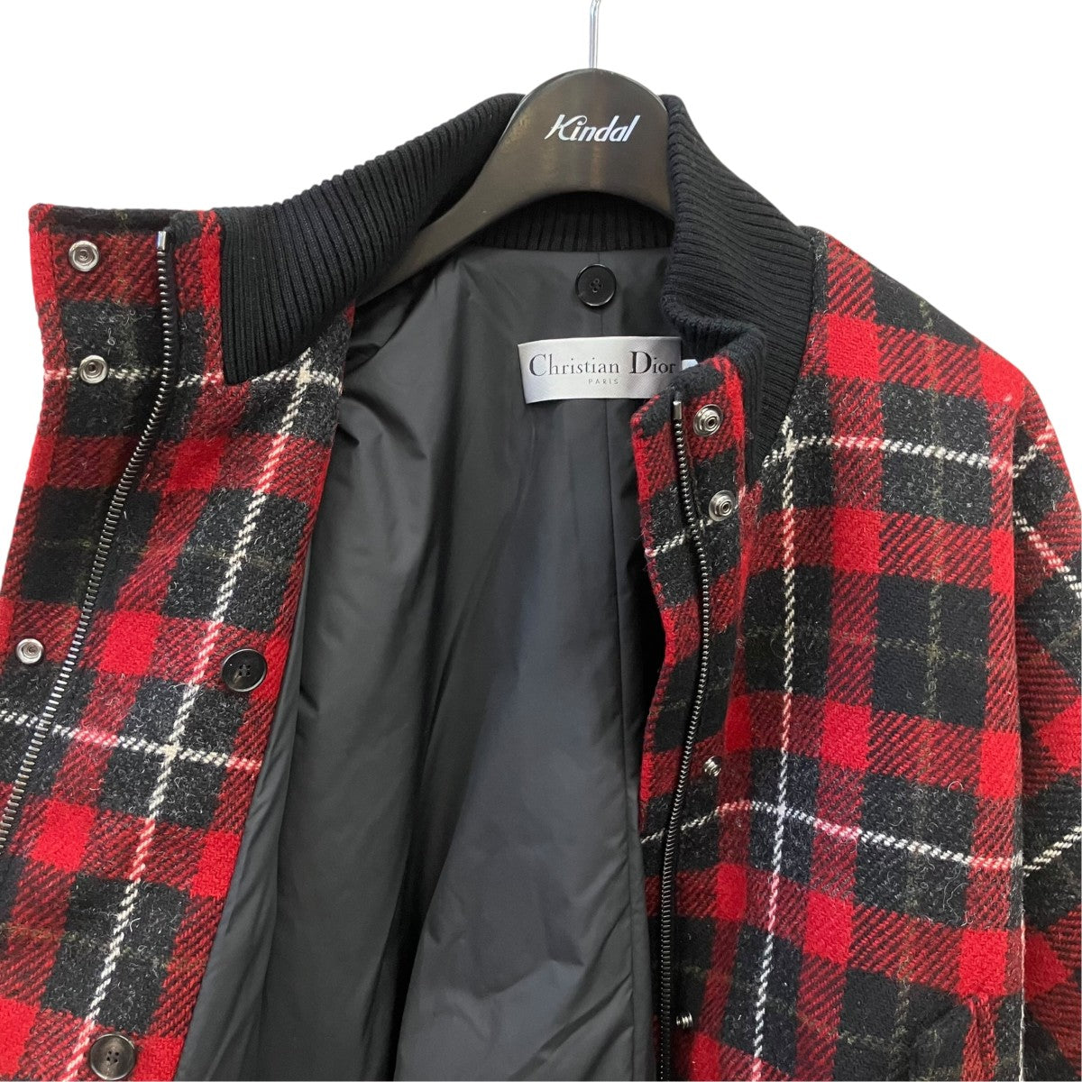 Christian Dior チェックボンバージャケット511C49A1618 古着・中古-3枚目のアイテム画像