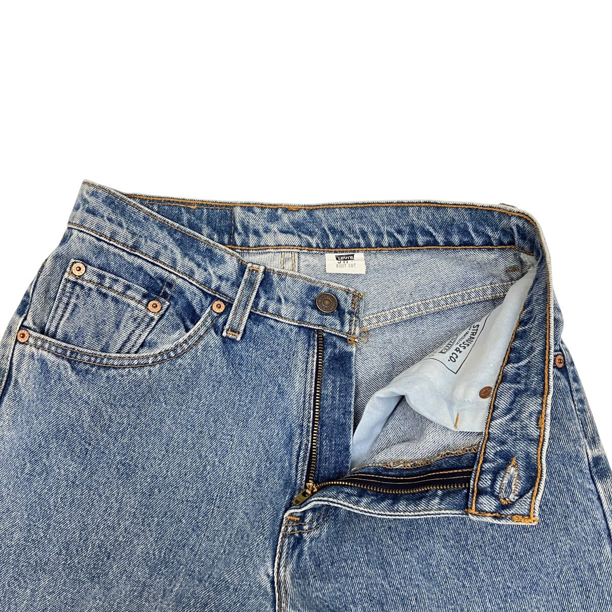 90’s 刻印573ブーツカットデニムパンツ11517-4892