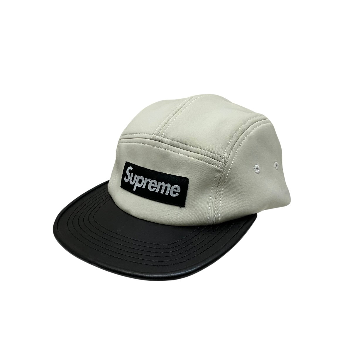 14SSNeoprene Leather Camp Cap5パネルキャップ