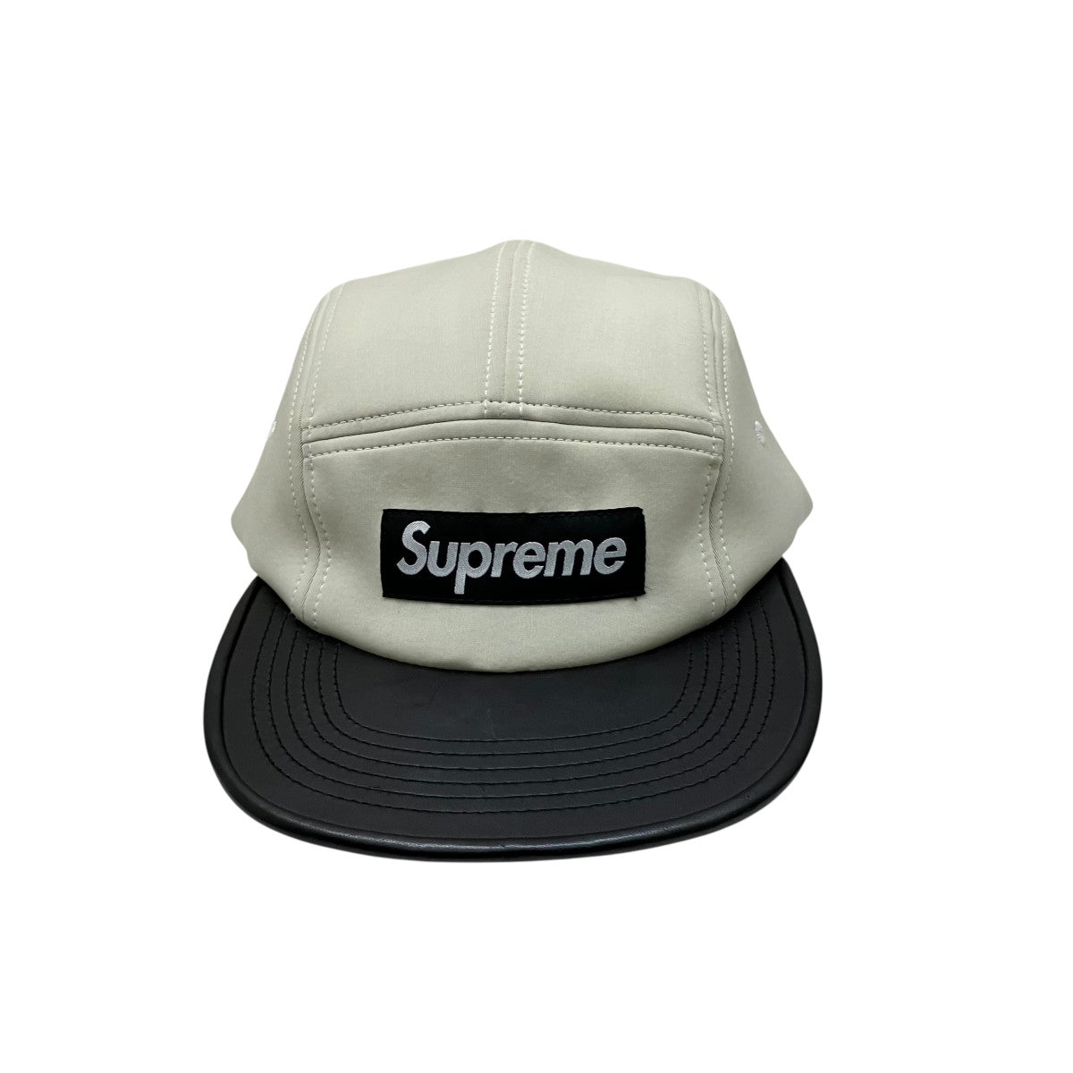 14SSNeoprene Leather Camp Cap5パネルキャップ