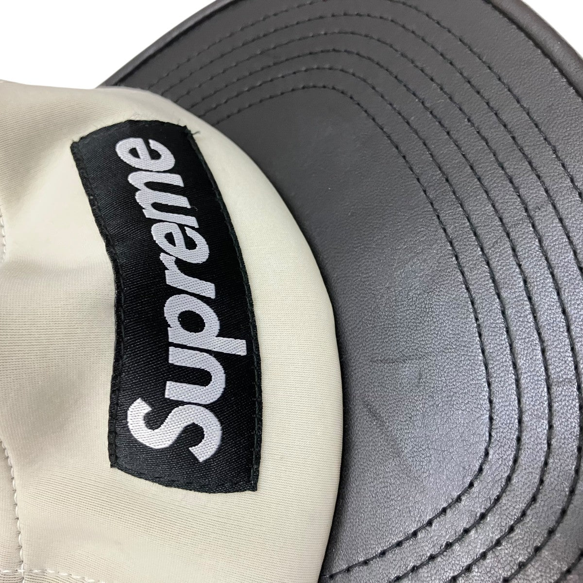 14SSNeoprene Leather Camp Cap5パネルキャップ