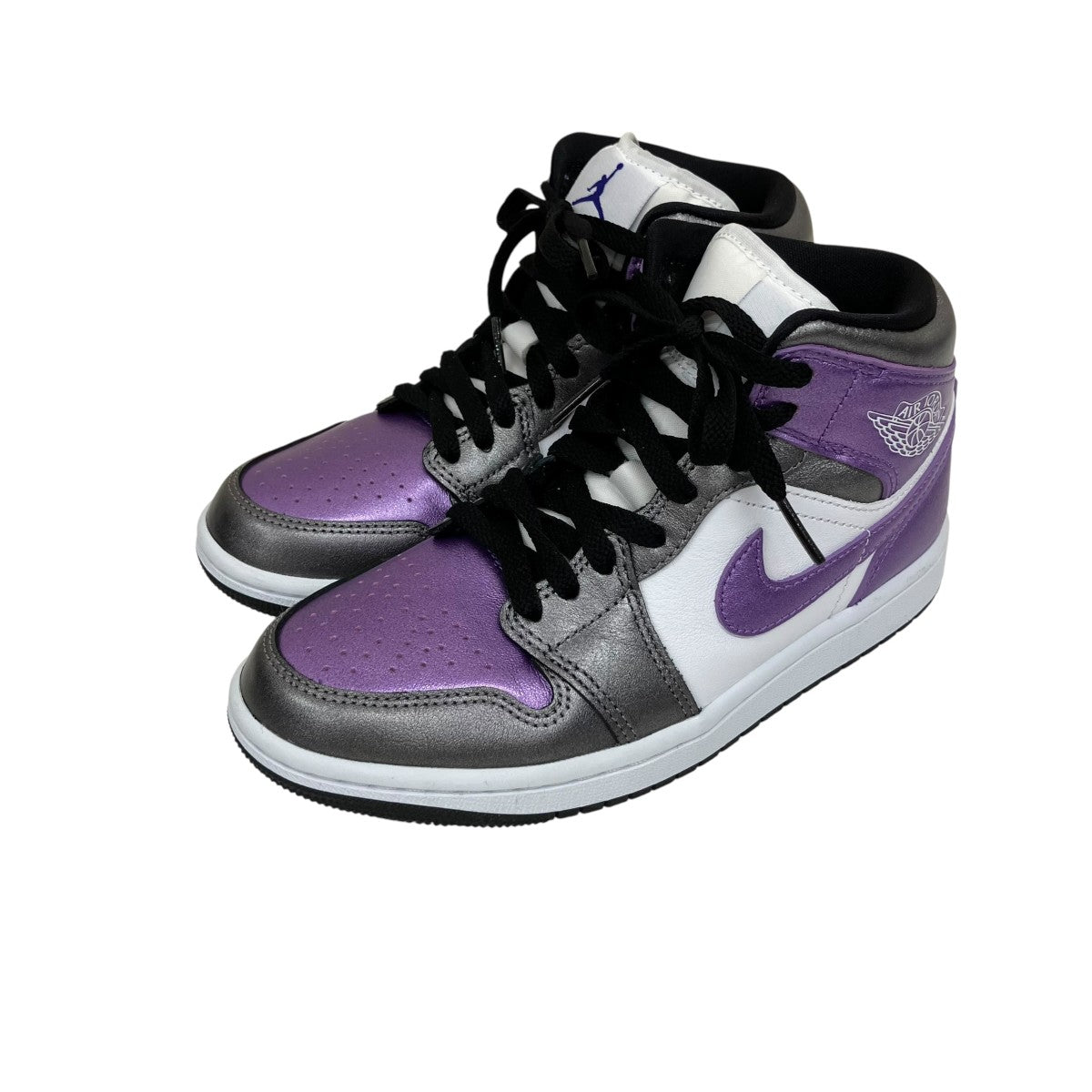 Air Jordan 1 Mid Metallic PurpleハイカットスニーカーHJ5911-105