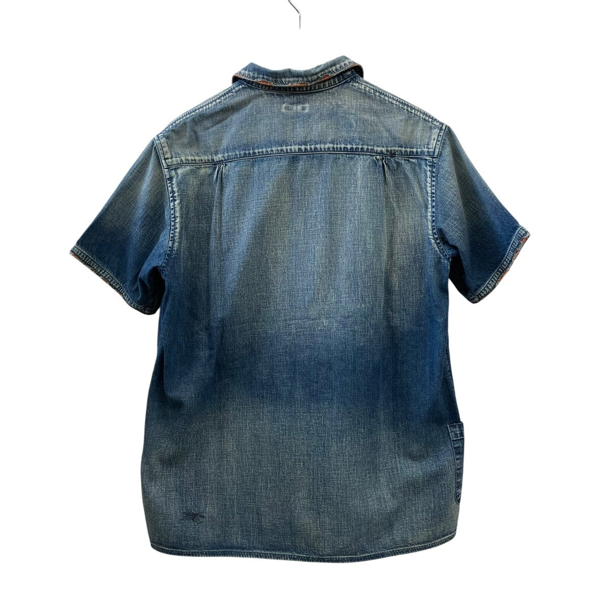 刺し子デニム半袖シャツK1405SS143
